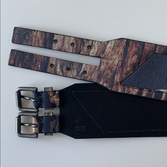 Helmut Lang | Double Buckle Leather Belt - Picture 5 of 8